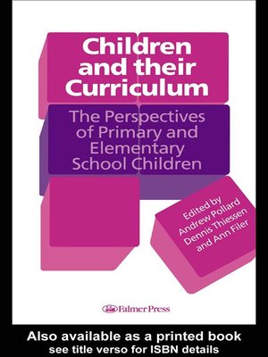 cover image of Children And Their Curriculum